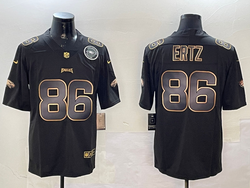 Men Philadelphia Eagles #86 Ertz black 2025 Nike NFL jersey style 005